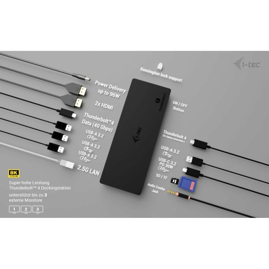 USB Hub i-Tec TB4TRIPLEDOCKPD #7