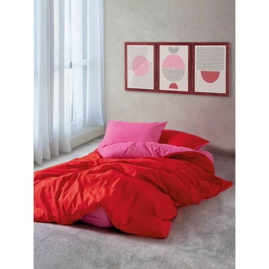Dynebetrk st Rd Pink 220 x 240 cm #1