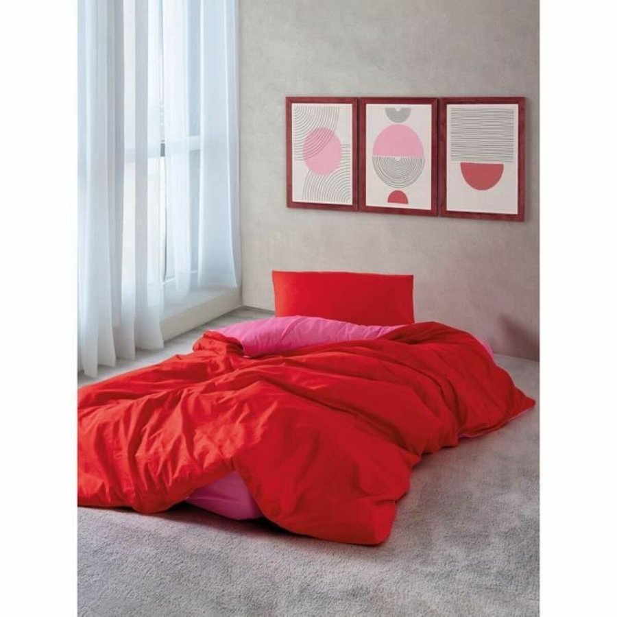 Dynebetrk st Rd Pink 220 x 240 cm #5