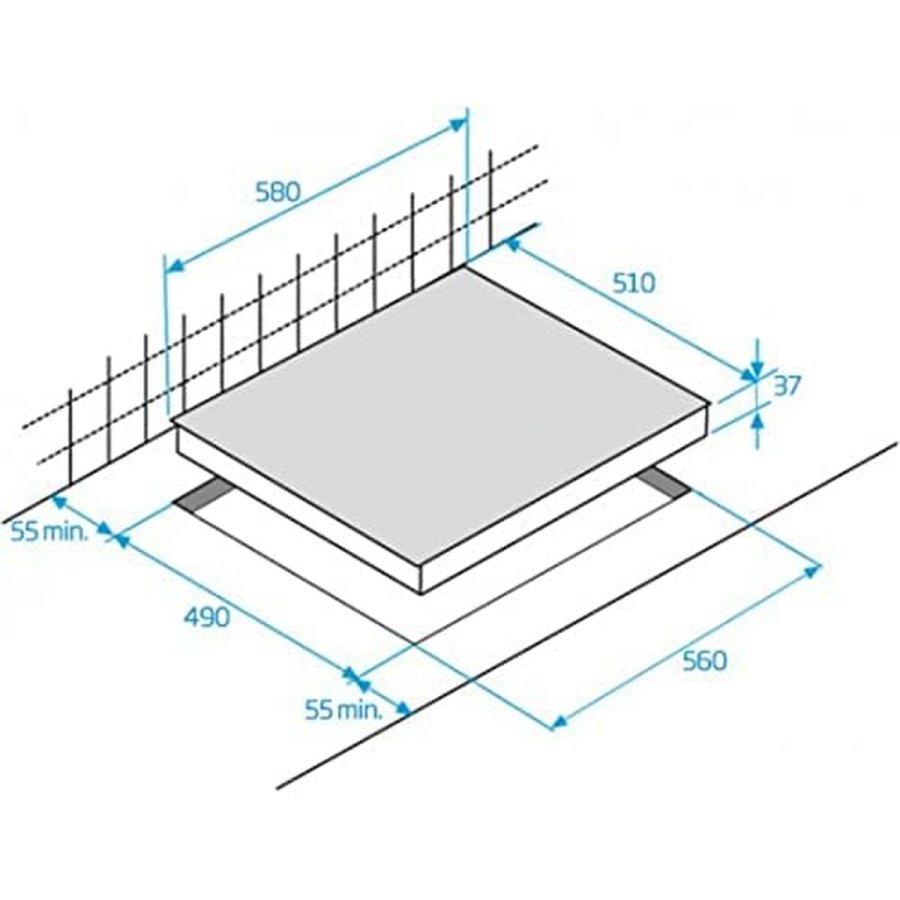 Plade i glaskeramik BEKO HIC63402T 60 cm 58 cm 5700 W #13