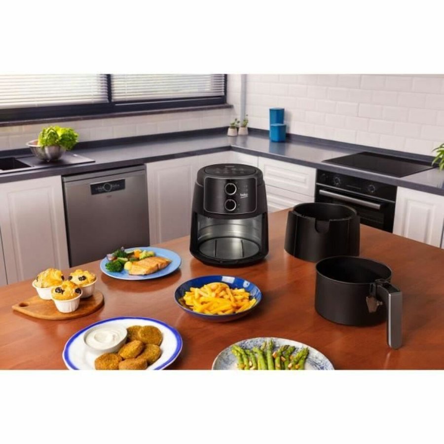 Varmluftsfrituregryde BEKO Sort 1500 W 4 L #1
