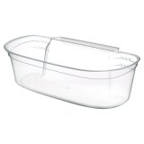 Skraldespand Gondol_G-550 Gennemsigtig Hvid Plastik #1