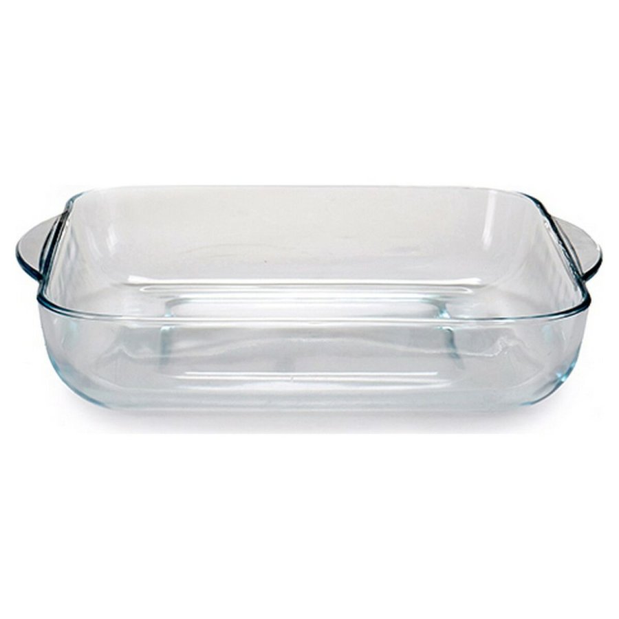 St med ovnfaste fade Pasabahce 1690037 Gennemsigtig Krystal 1 L (2 Dele) #1