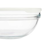 Rund madkasse med lg Pasabahce Chefs Hvid 1,135 L 17,2 x 7,6 x 17,2 cm (4 enheder) #10