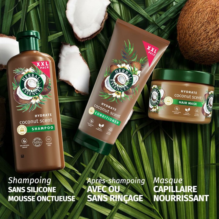 Fugtgivende shampoo Herbal Essences Coconut Scent #3