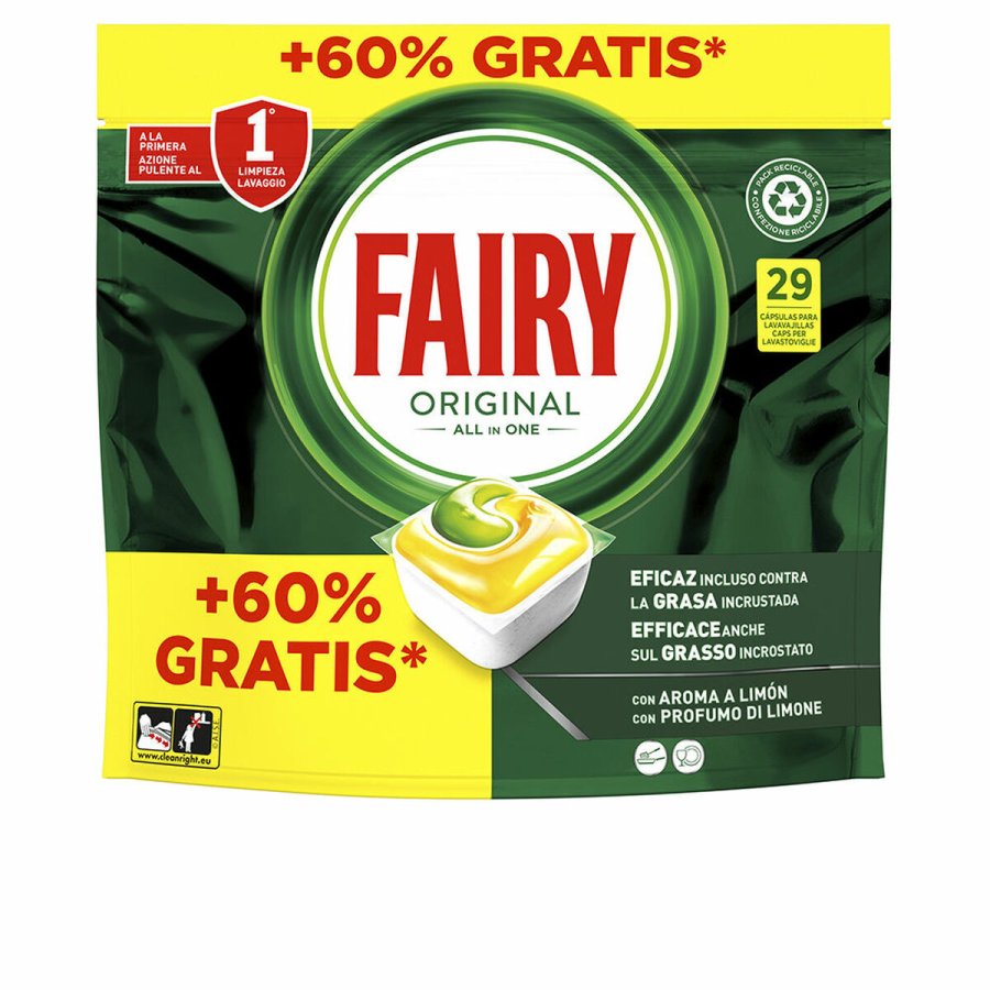 Opvaskemaskine tabletter Fairy FAIRY TODO EN 1 LIMON #1