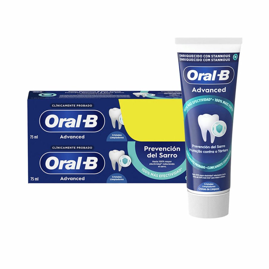 Pasta de Dentes Antitrtaro Oral-B ADVANCED 75 ml 2 enheder #1