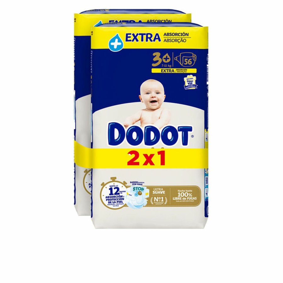 Engangsbleer Dodot Sensitive Extra 3 6-10 kg (112 enheder) #1