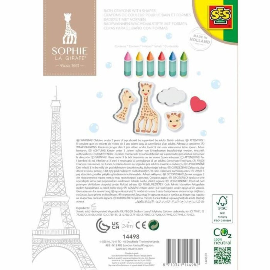 Spil til Badevrelset SES Creative Sophie La Girafe Bad & Badevrelse #4
