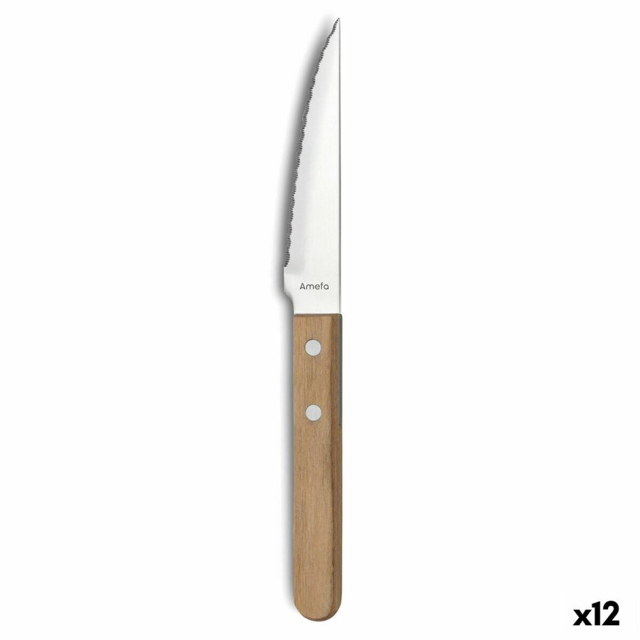 Kdkniv Amefa Pizza Bois Metal Tr (21 cm) (Pack 12x) #4