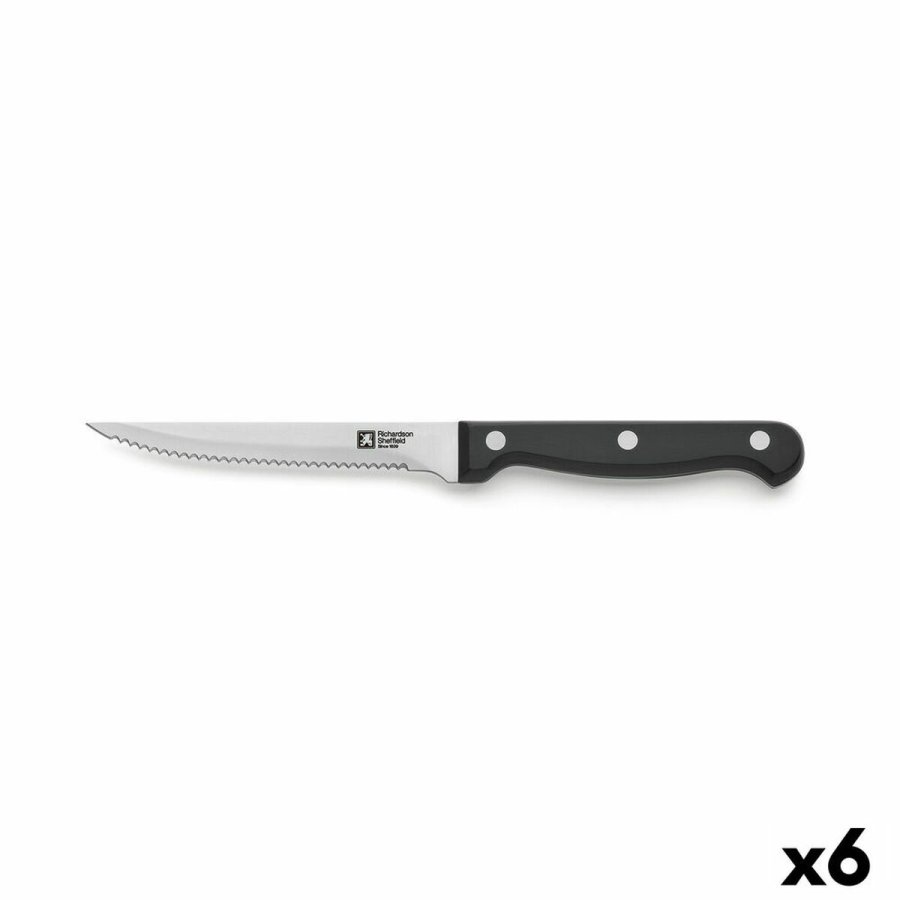Kniv til koteletter Richardson Sheffield Artisan Sort Metal 11,5 cm (Pack 6x) #4