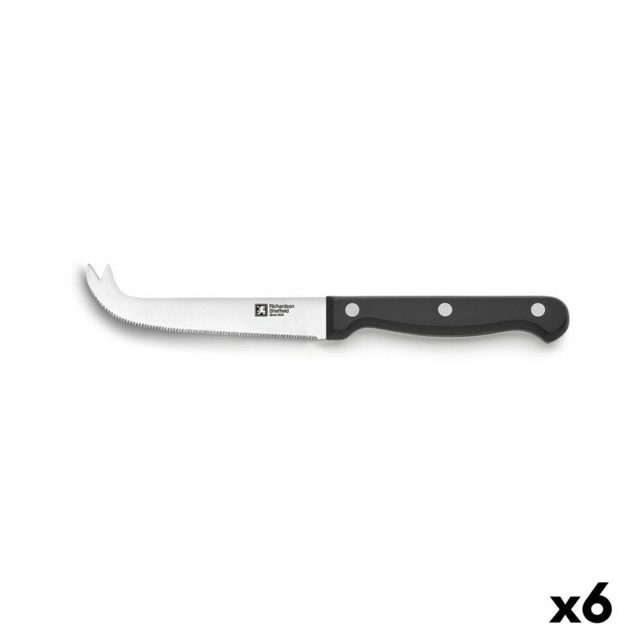 Osteknivene Richardson Sheffield Artisan Sort Metal 10 cm (Pack 6x) #4