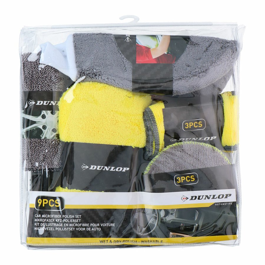 Rengrings- og Opbevaringsst Dunlop Bil 9 Dele #1
