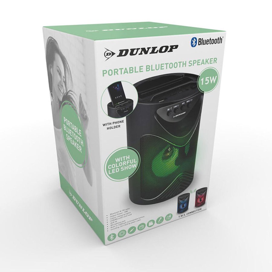 Bluetooth-hjttaler Dunlop TWS 15 W Sort USB #7