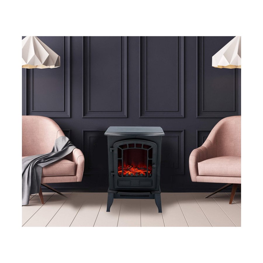 Elektrisk dekorationspejs til vggen Classic Fire Torino Sort 2000 W 56,5 x 24 x 38 cm #25