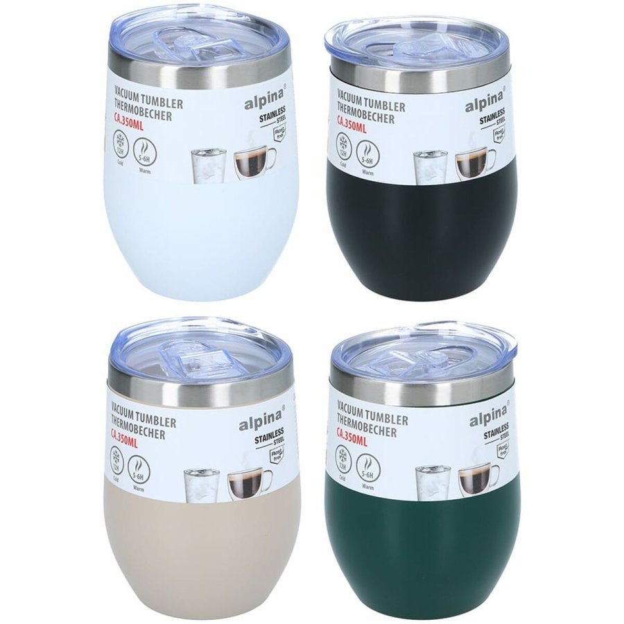 Termokop med l�g Alpina Multifarvet 350 ml #2