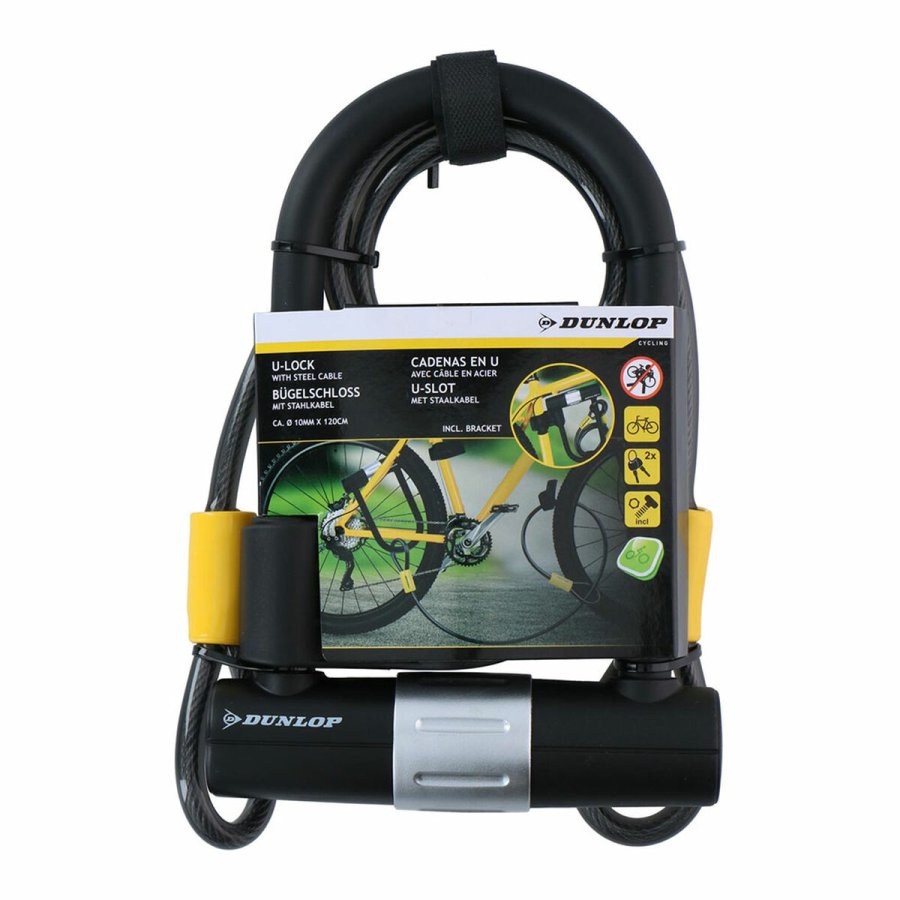 Kabel med hngels Dunlop Sort #1