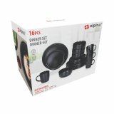 Spisestel Alpina Sort Keramik 16 Dele (4 enheder) #2