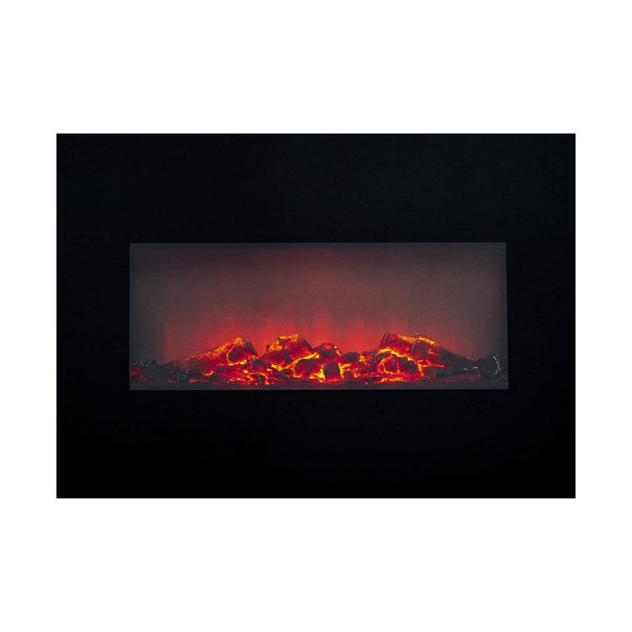 Elektrisk dekorationspejs til vggen Classic Fire Memphis Sort 1800 W 66 x 13 x 46 cm #1