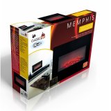 Elektrisk dekorationspejs til vggen Classic Fire Memphis Sort 1800 W 66 x 13 x 46 cm #9