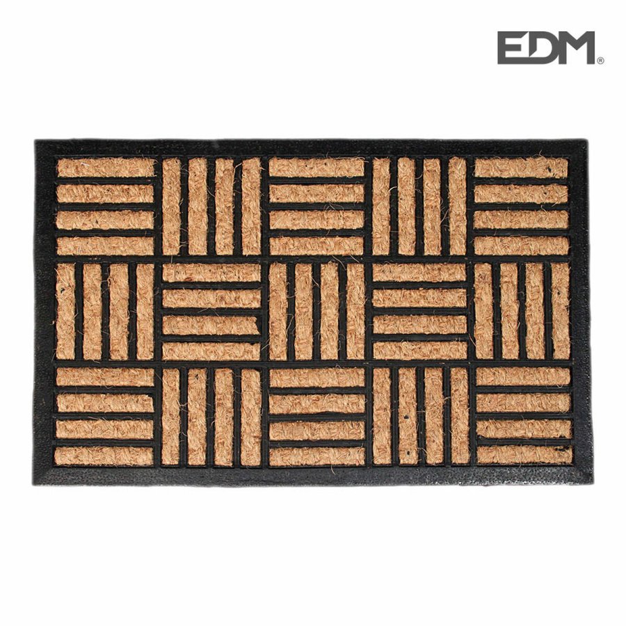 Drmtte EDM 74761 Brun Sort 2/8-negro azulado 60 x 40 cm 40 x 60 cm Naturgummi Rektangulr #1