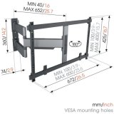 TV-holder Vogel's TVM5645 NEGRO 40