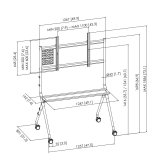 Skrm bord sttte Vogel's 7410210 65