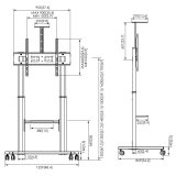 Skrm bord sttte Vogel's 7410410 110