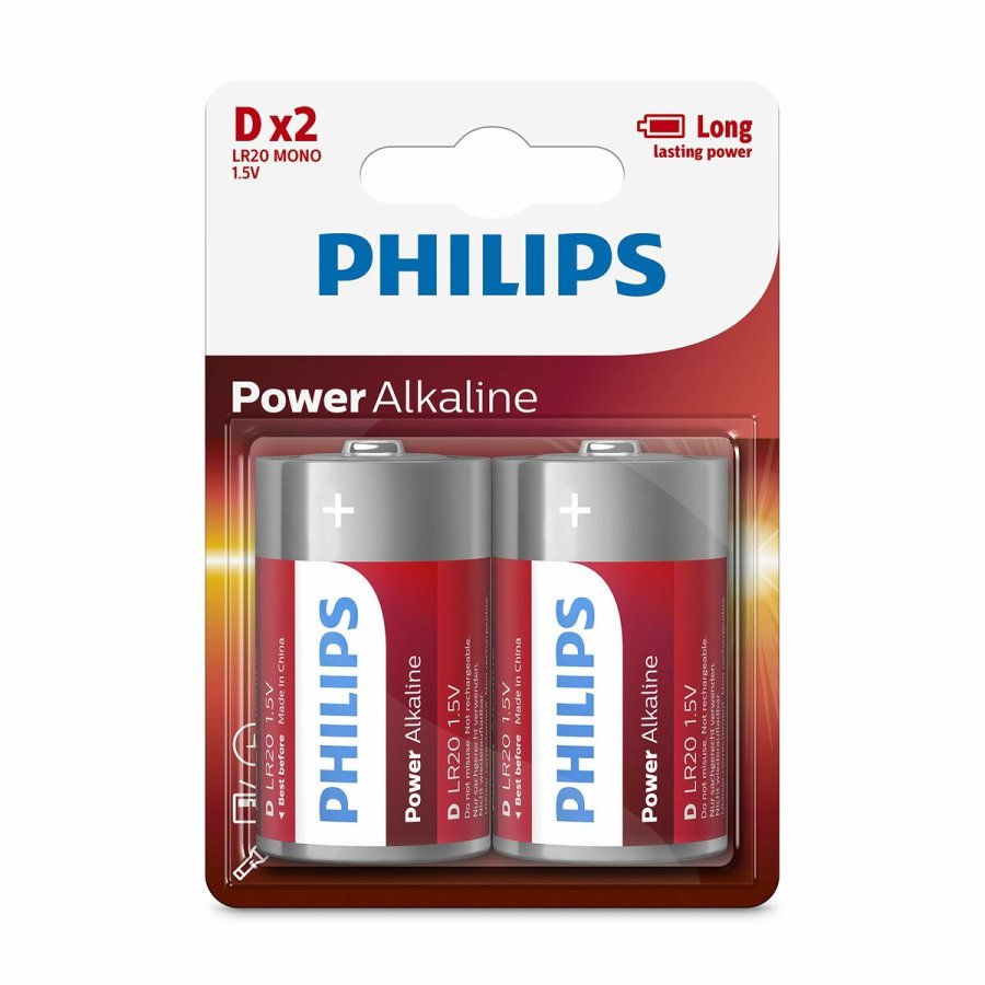 Alkalinebatterier Philips Batera LR20P2B/10 1,5 V #3