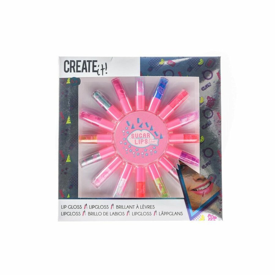 Lipgloss Create It Sugar Lips Multifarvet (16 pcs) #1