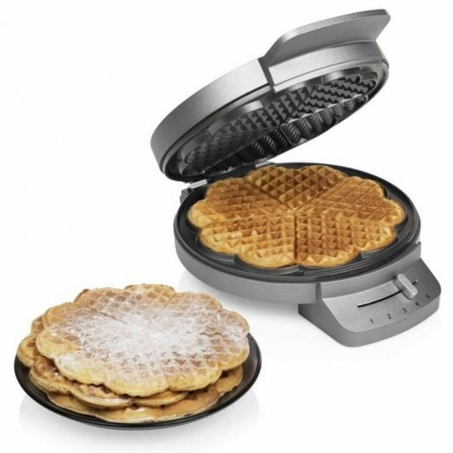 Vaffel Jern Princess Princess 132380 Sort Slvfarvet Stl 1200 W #3