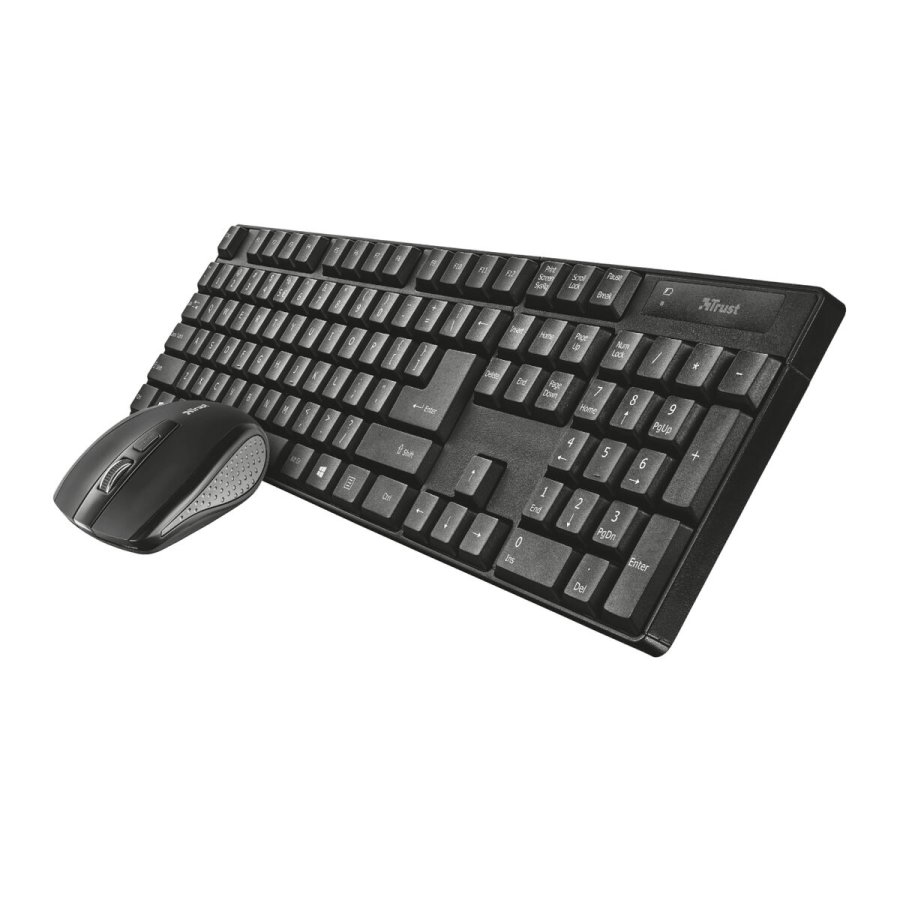 Tastatur og mus Trust Qoby Sort QWERTY 4 Dele #2