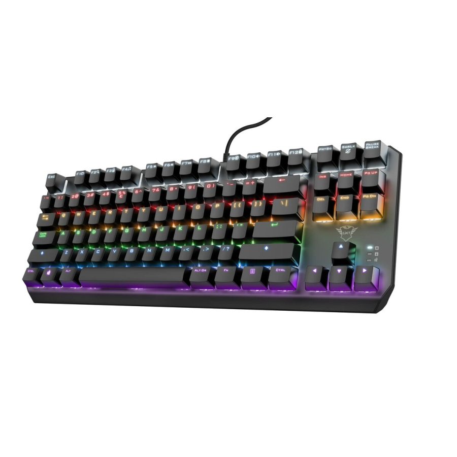 Gaming-tastatur Trust 24407 Sort Spansk qwerty #1