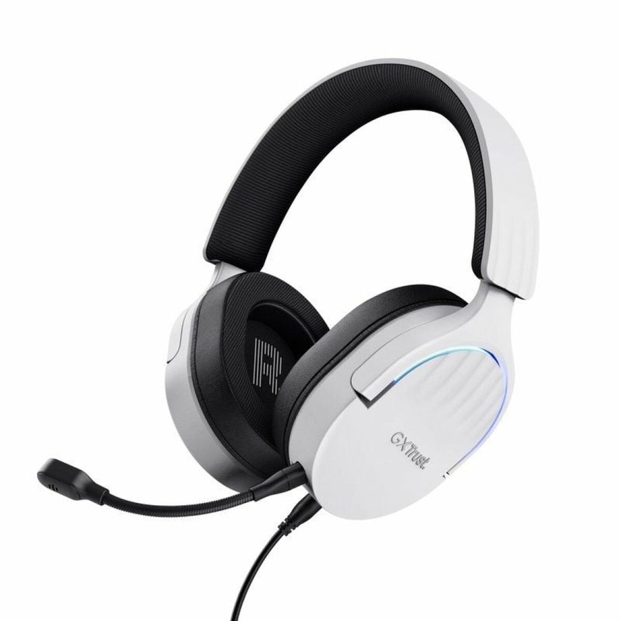 Gaming headset med mikrofon Trust GXT 490 Hvid Sort Multifarvet Sort/Hvid #1