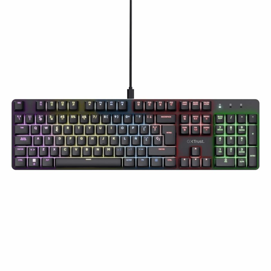 Gaming-tastatur Trust 25682 Sort Spansk qwerty #6