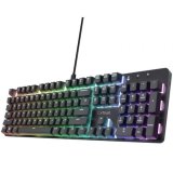 Gaming-tastatur Trust 25682 Sort Spansk qwerty #1