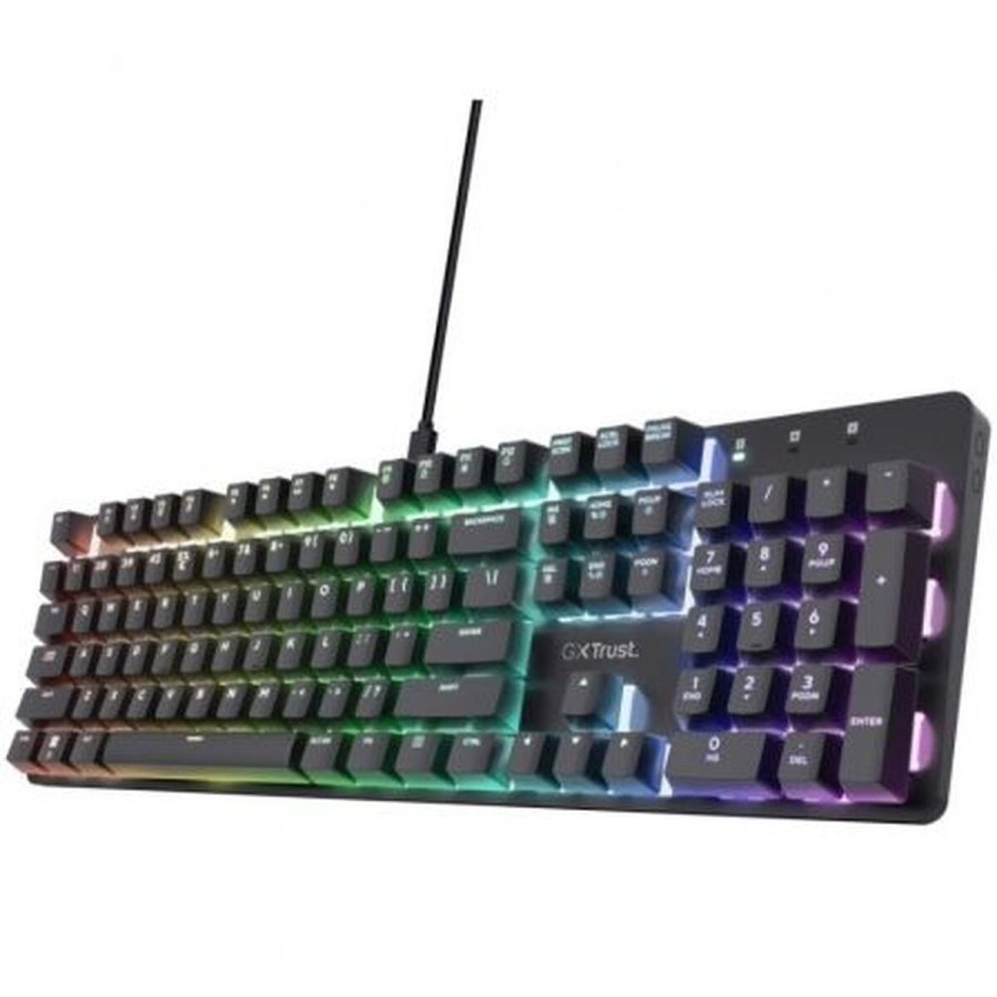 Gaming-tastatur Trust 25682 Sort Spansk qwerty #1