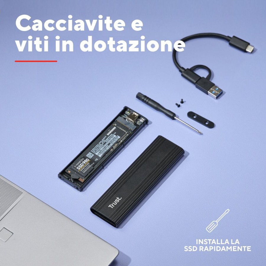 Ekstern Boks Trust 25806 Sort #7