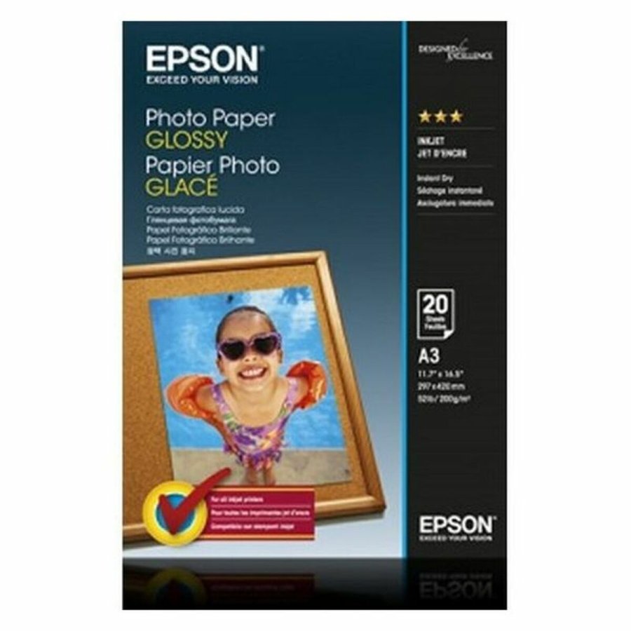 A3 Satin fotopapir (20 ark) Epson C13S042536 A3 20 Ark (1 enheder) #2