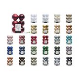 Julekugler Decoris Slvfarvet Slv Plastik 12 enheder #5
