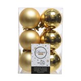 Julekugler Decoris Gylden Plastik 12 enheder #9