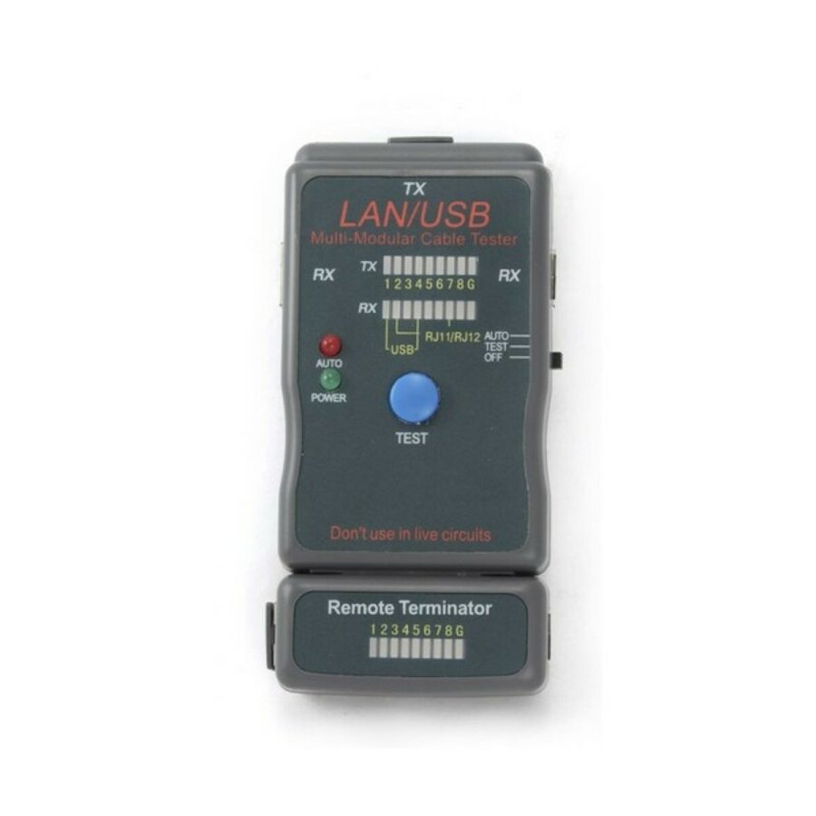 Netv�rk-kabeltester GEMBIRD NCT-2 Sort #1