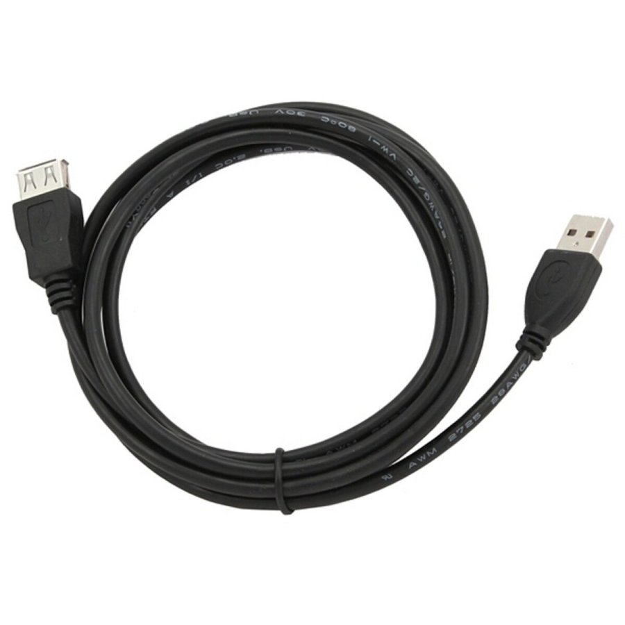 USB forlngerkabel GEMBIRD 1.8m USB 2.0 A M/FM (1,8 m) Sort 1,8 m #2
