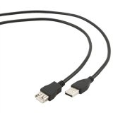 USB forlngerkabel GEMBIRD 1.8m USB 2.0 A M/FM (1,8 m) Sort 1,8 m #3