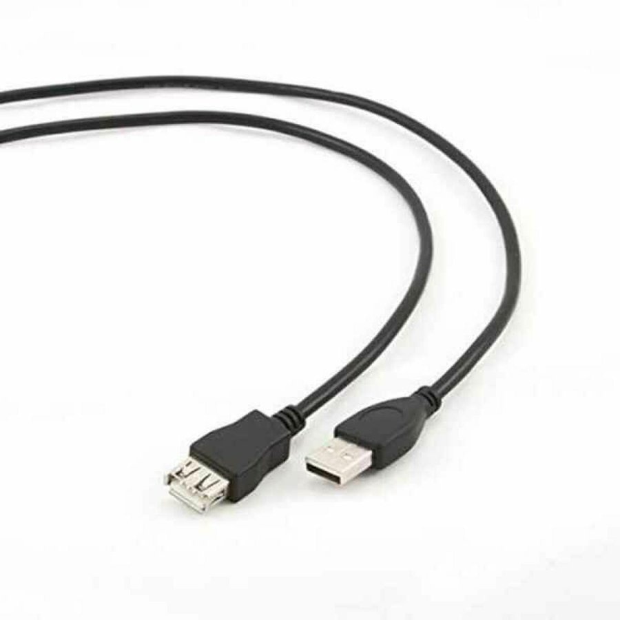 USB forlngerkabel GEMBIRD 1.8m USB 2.0 A M/FM (1,8 m) Sort 1,8 m #1
