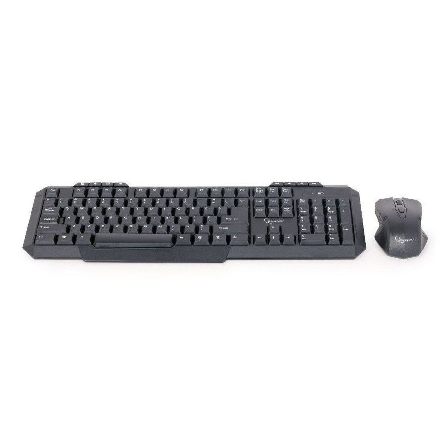 Tastatur og mus GEMBIRD KBS-WM-02 Sort Monochrome QWERTY Qwerty US #1