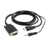 HDMI til VGA GEMBIRD CC-DP-HDMI-5M Sort 5 m #1