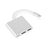 USB C til VGA-adapter GEMBIRD A-CM-HDMIF-02-SV #1