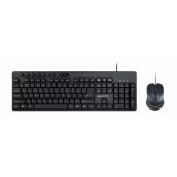 Tastatur og mus GEMBIRD KBS-UM-04 Sort Monochrome QWERTY Qwerty US #1