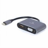 USB til VGA/HDMI-adapter GEMBIRD A-USB3C-HDMIVGA-01 #1